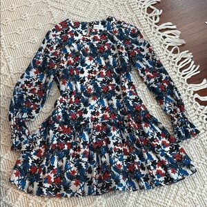 Milly Ruffled Tiered Floral Dress